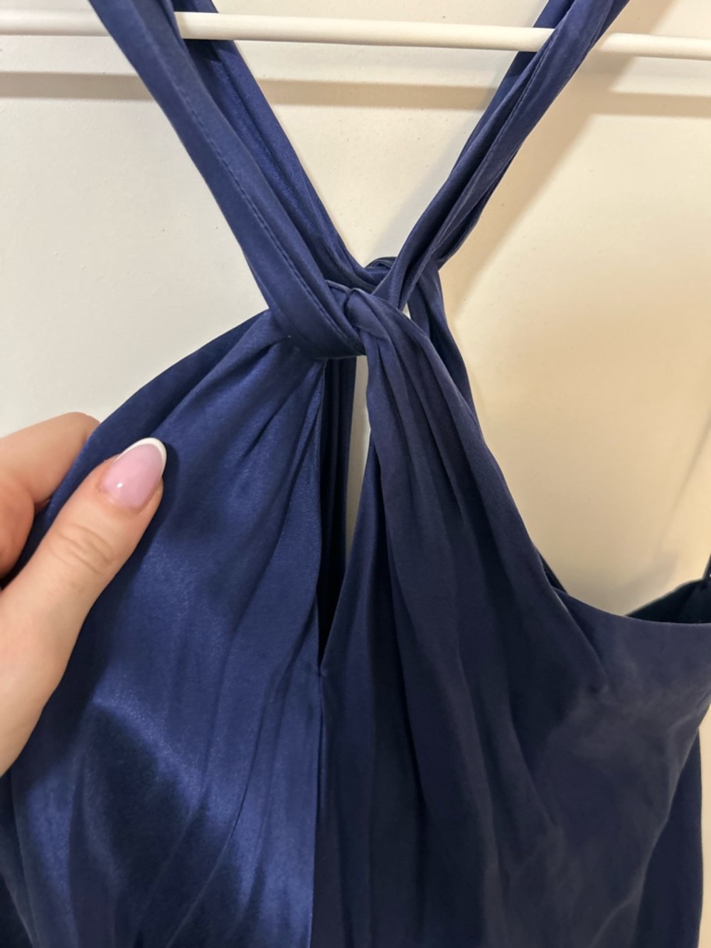 Banana Republic Silk Navy Blue Mini Dress - Picture 3 of 6